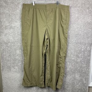 Aerie Offline Wide Leg Nylon Swishy Pants Women's XXL Tan‎ Beige